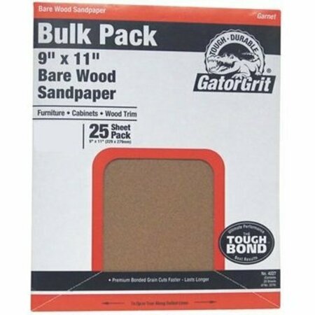 GATOR Sandpaper Al Ox 9X11In 180Grt 3273
